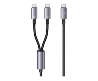 USAMS Kabel 2w1 2xUSB-C 72W 1,2m Aluminum - 1569153 - zdjęcie 1